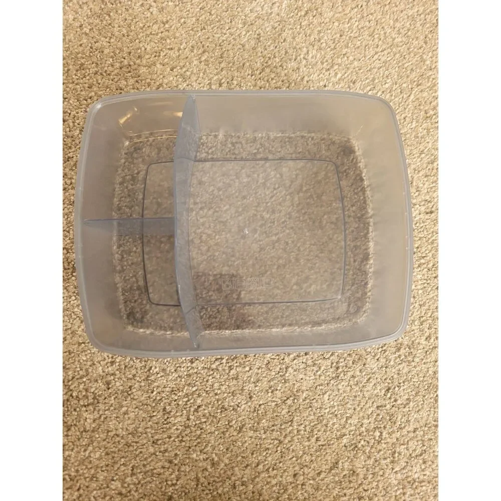 NEW Gray Bento Lunch Box Meal Prep Container Utensils Sauce Cup Dividers